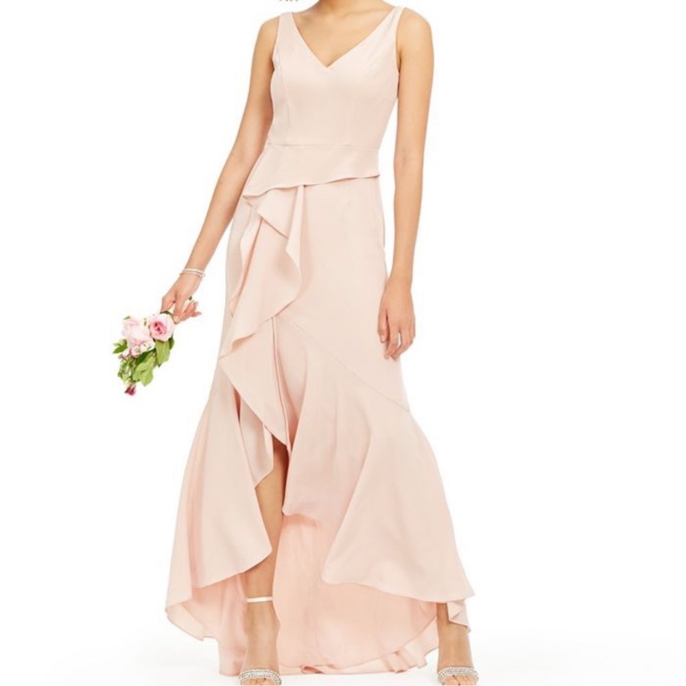 Pink dress gown maxi